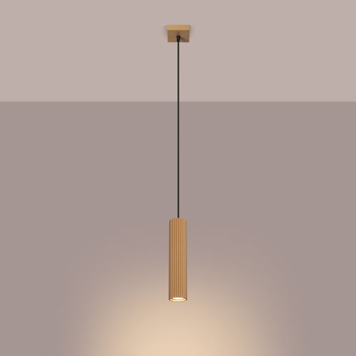 Suspension Aluminium Doré Gu10 1 Karbon