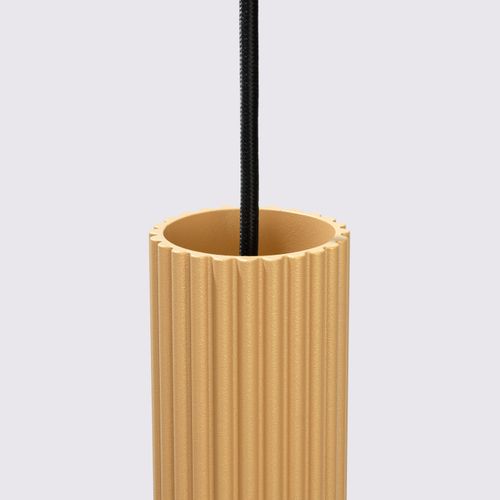 Suspension Aluminium Doré Gu10 1 Karbon