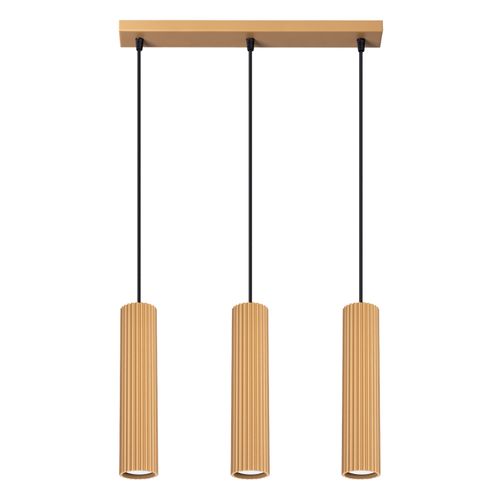 Suspension Aluminium Doré Gu10 3 Karbon Line