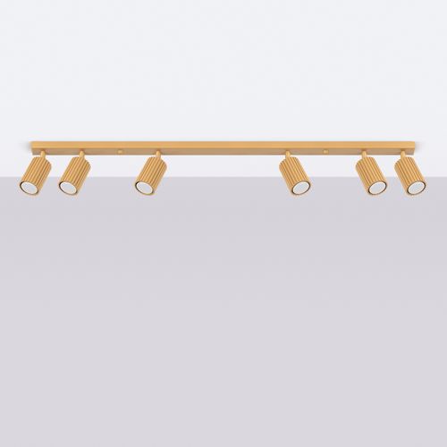 Plafonnier Aluminium Doré Gu10 6 Karbon