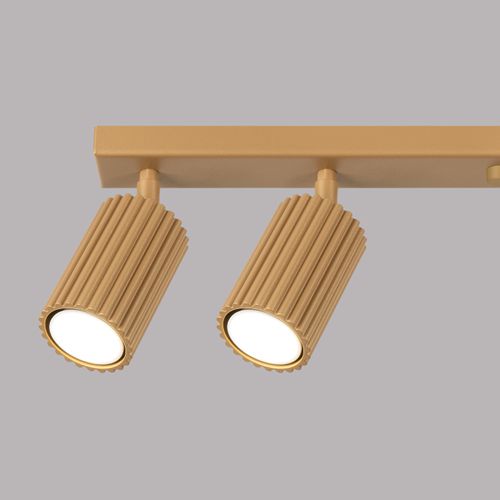 Plafonnier Aluminium Doré Gu10 6 Karbon