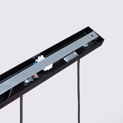 Suspension Aluminium Noir Gu10 3 Karbon Line