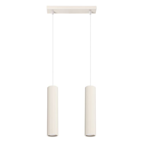 Suspension Aluminium Beige Gu10 2 Karbon