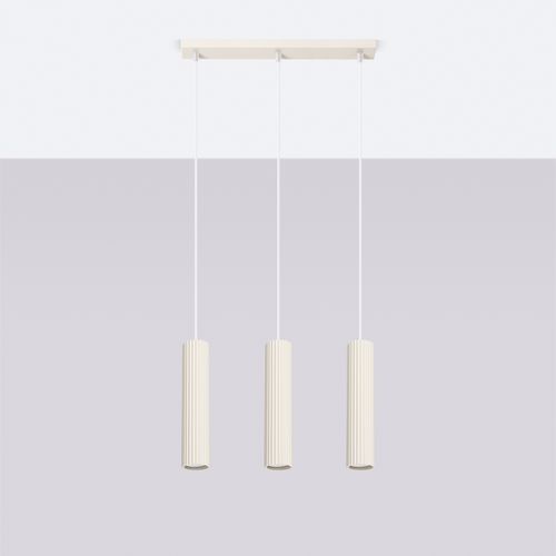 Suspension Aluminium Beige Gu10 3 Karbon Line