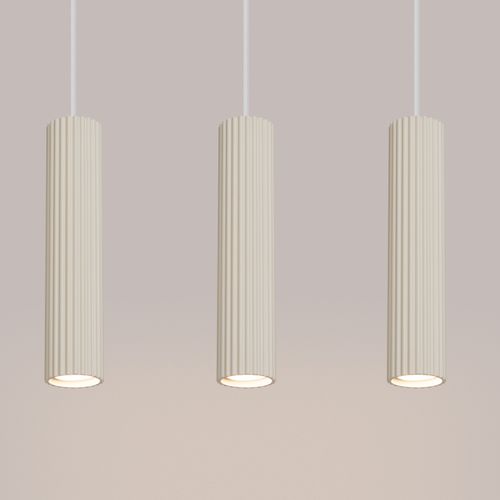 Suspension Aluminium Beige Gu10 3 Karbon Line