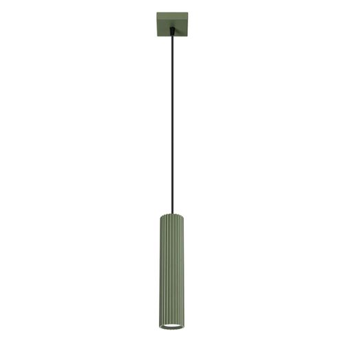 Suspension Aluminium Vert Olive Gu10 1 Karbon