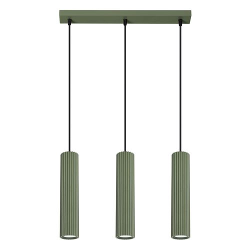 Suspension Aluminium Vert Olive Gu10 3 Karbon Line