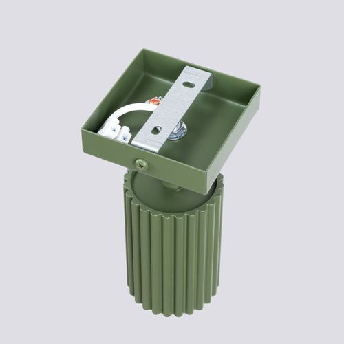 Applique Aluminium Vert Olive Gu10 1 Karbon