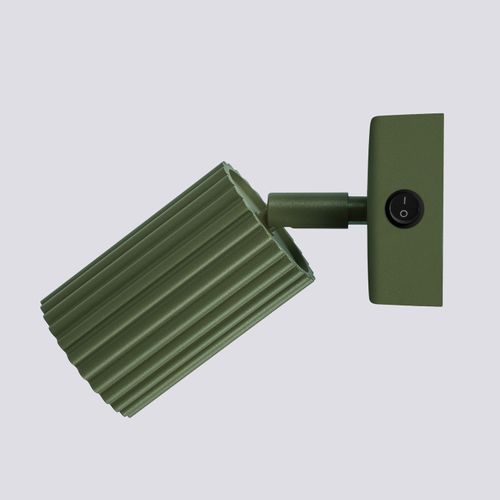 Applique Aluminium Vert Olive Gu10 1 Karbon Switch