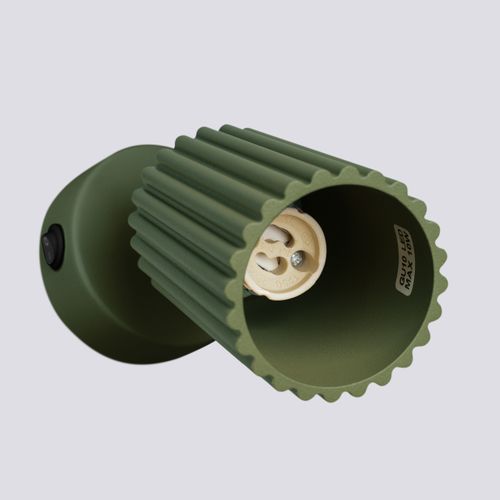 Applique Aluminium Vert Olive Gu10 1 Karbon Switch