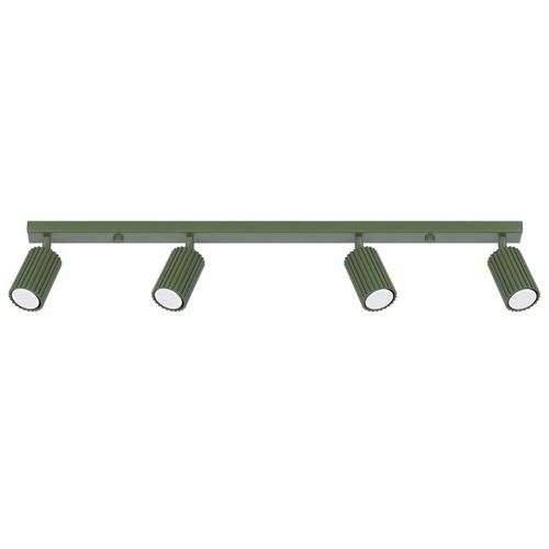 Plafonnier Aluminium Vert Olive Gu10 4 Karbon Line