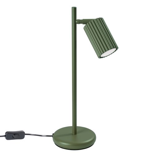 Lampe à Poser Aluminium Vert Olive Gu10 1 Karbon