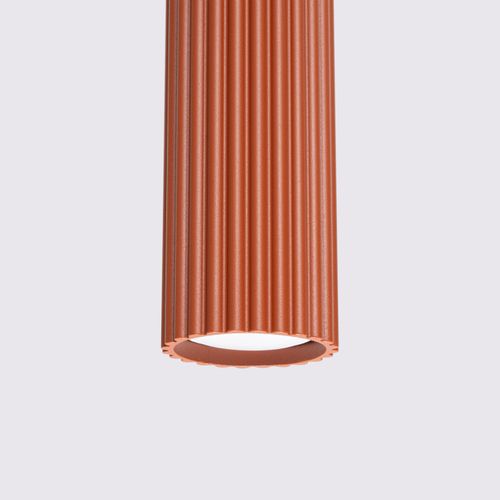 Suspension Aluminium Ocre Rouge Gu10 1 Karbon