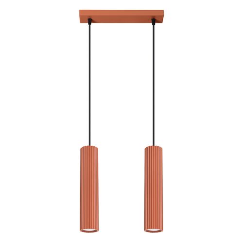 Suspension Aluminium Ocre Rouge Gu10 2 Karbon