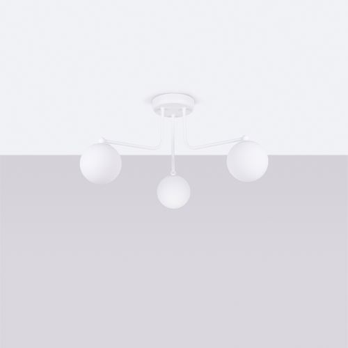 Lustre Acier Blanc G9 3 Astral