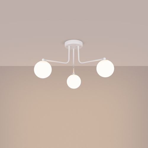 Lustre Acier Blanc G9 3 Astral