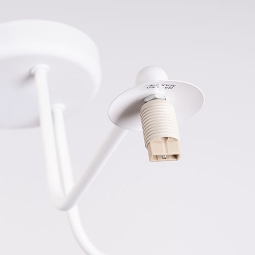 Lustre Acier Blanc G9 3 Astral