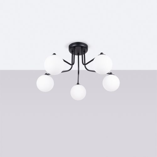 Lustre Acier Noir/blanc G9 5 Astral