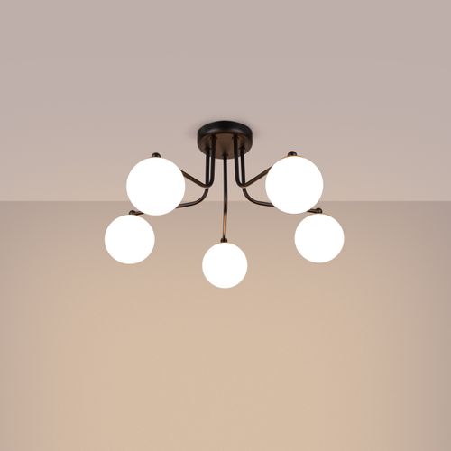 Lustre Acier Noir/blanc G9 5 Astral