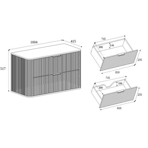 Meuble Sous Vasque à Suspendre Glamour Chêne Craft D'or 100 Cm