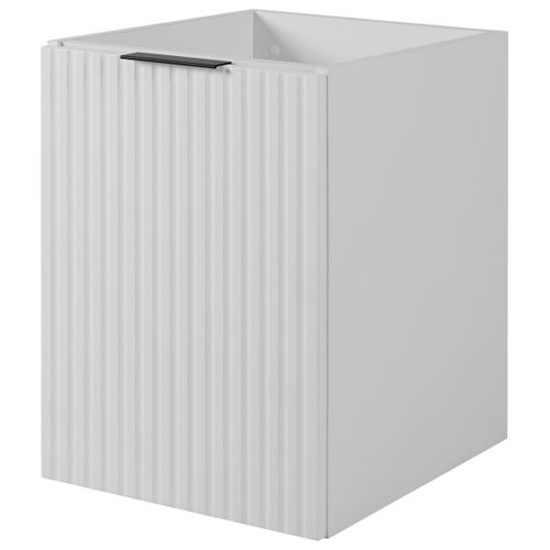 Meuble Bas De Salle De Bain à Suspendre Avec Une Porte Flow Blanc 40 Cm