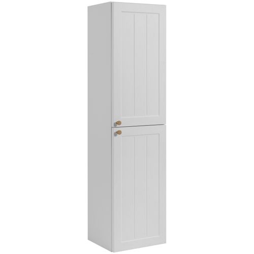 Meuble Colonne Suspendu De Salle De Bain Gusto Blanc 35 X 136 Cm