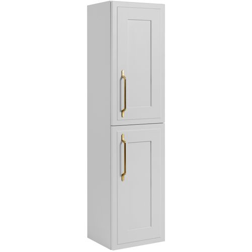 Meuble Colonne Suspendu De Salle De Bain Classic Blanc 35 X 136 Cm