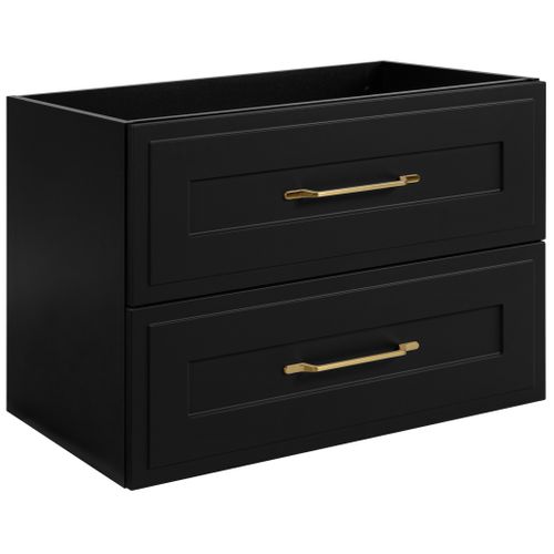 Meuble Suspendu Sous Lavabo Classic Noir 80 Cm