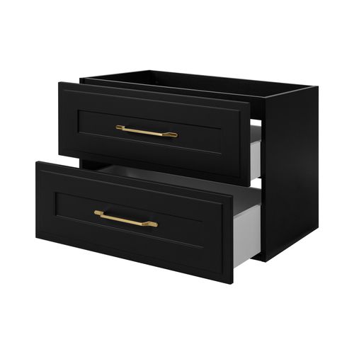 Meuble Suspendu Sous Lavabo Classic Noir 80 Cm