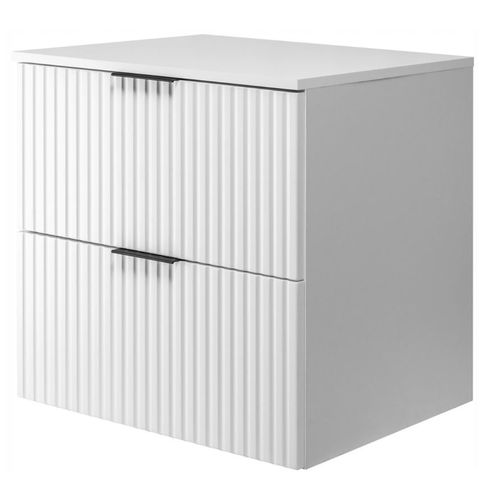 Plan De Toilette En Blanc – Finition Mate – 80 Cm – Compatible Vena / Flow / Madis