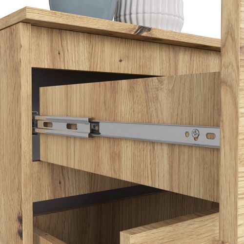 Grande Commode Pour Le Salon K160 Chêne Artisan 160 Cm 4 Tiroirs Façade Chêne Artisan 160x40x55