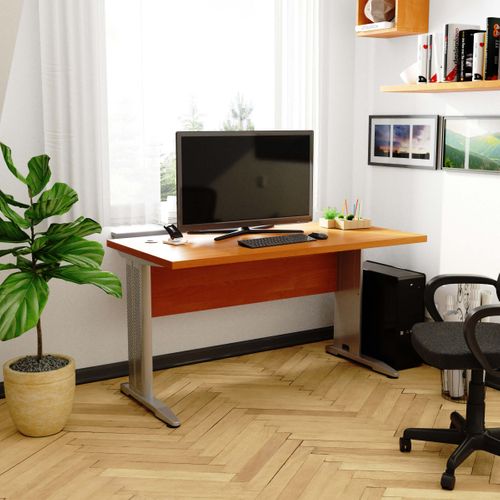 Bureau D'ordinateur Bm135 Aulne 135 Cm Couleur Aulne 135x60x76 Cm