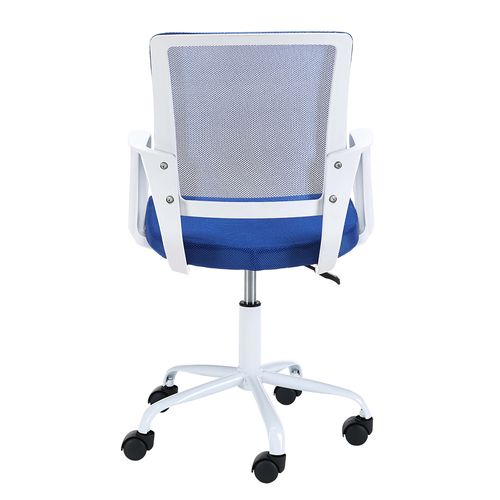 Akord Fauteuil Pivotant Blanc/bleu 46x47x85