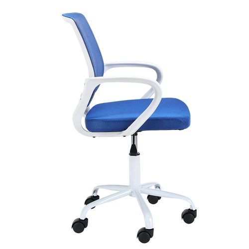 Akord Fauteuil Pivotant Blanc/bleu 46x47x85