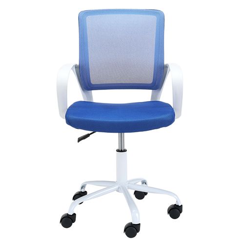 Akord Fauteuil Pivotant Blanc/bleu 46x47x85