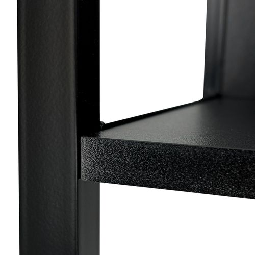 Étagère Murale Industrielle Sur Pied Noire 60 Cm 6 Étagères 60x32x192 Cm