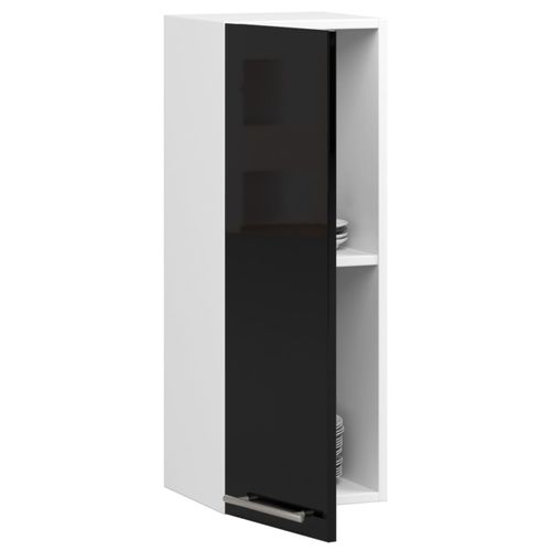 Meuble De Cuisine Haut W30 Oliwia Modulable Blanc 30 Cm 1 Porte 2 Étagères 30x30x72 Cm