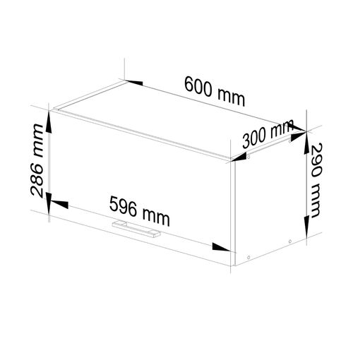 Meuble De Cuisine Haut W60 Oliwia Modulable Blanc 60 Cm 1 Porte 1 Étagère 60x30x29 Cm