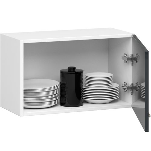 Meuble De Cuisine Haut W60 Oliwia Modulable Blanc 60 Cm 1 Porte 1 Étagère 60x30x29 Cm
