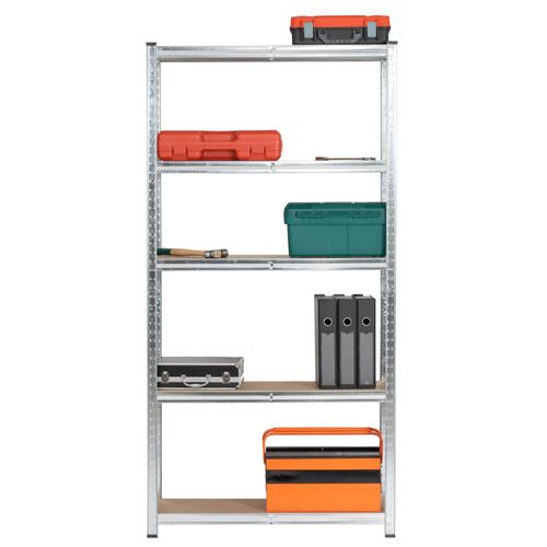 Étagère Modulable 90 Cm Acier Galvanisé Charge Maximale 875kg - L90xp30xh180 Cm