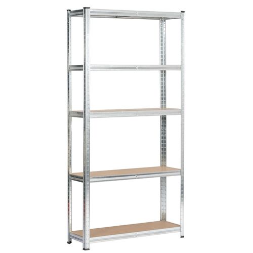 Étagère Modulable 90 Cm Acier Galvanisé Charge Maximale 875kg - L90xp30xh180 Cm