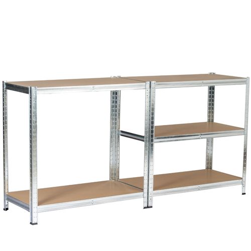 Étagère Modulable 90 Cm Acier Galvanisé Charge Maximale 875kg - L90xp30xh180 Cm