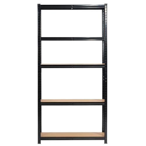 Étagère Modulable 90 Cm Acier Noirci Charge Maximale 875kg - L90xp30xh180 Cm