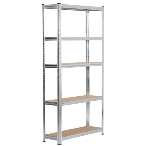 Lot De 2 Étagères Modulables 90 Cm Acier Galvanisé Charge Maximale 875kg - L90xp30xh180 Cm