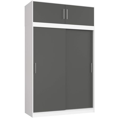 Akord Haut Pour Armoire Blanc/gris Graphite 150x60x45