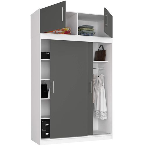 Akord Haut Pour Armoire Blanc/gris Graphite 150x60x45