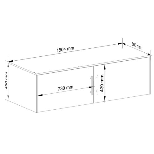 Akord Haut Pour Armoire Chêne Sonoma 150x60x45