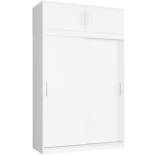 Akord Armoire Coulissante Avec Extension Mono Blanc 150x60x245
