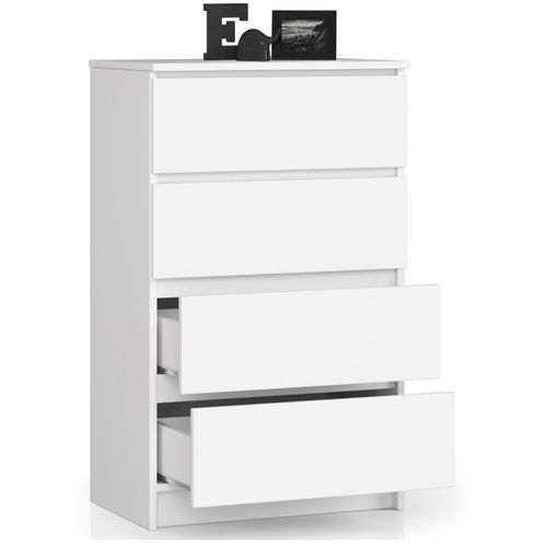 Commode 4 Tiroirs Blanc 60x40x99