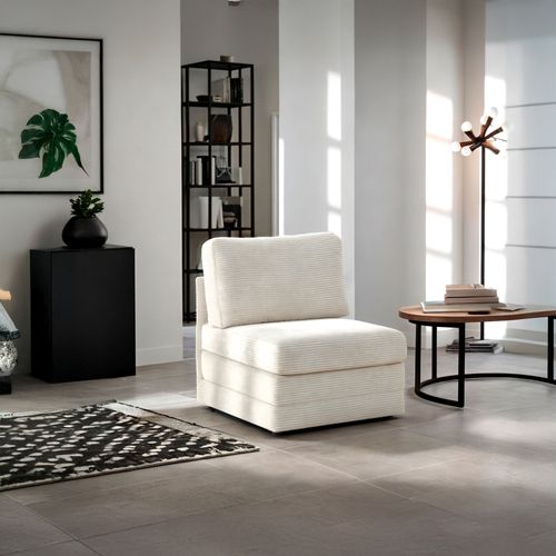 Fauteuil convertible SISSI tissu beige